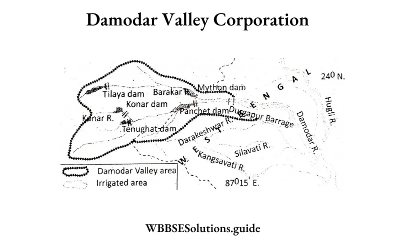 WBBSE Solutions For Class 10 Geography And Environment India - Drainage Of India Damodar Valley Corporation