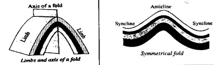 WBBSE Solutions For Class 9Geography And Environment Chapter 4 Geomorphic Processes And Land Forms Of The Earth Symmetrical Folds