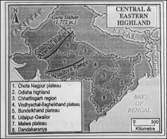 WBBSE Notes For Class 6 Physical Geography Chapter 10 India - Physical Geography Of India Central And Eastern Highland