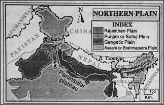 WBBSE Notes For Class 6 Physical Geography Chapter 10 India - Physical Geography Of India Northern Plain