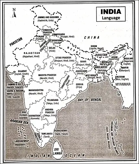 WBBSE Notes For Class 6 Physical Geography Chapter 10 India - Tribes Of India Language Spoken in Different States