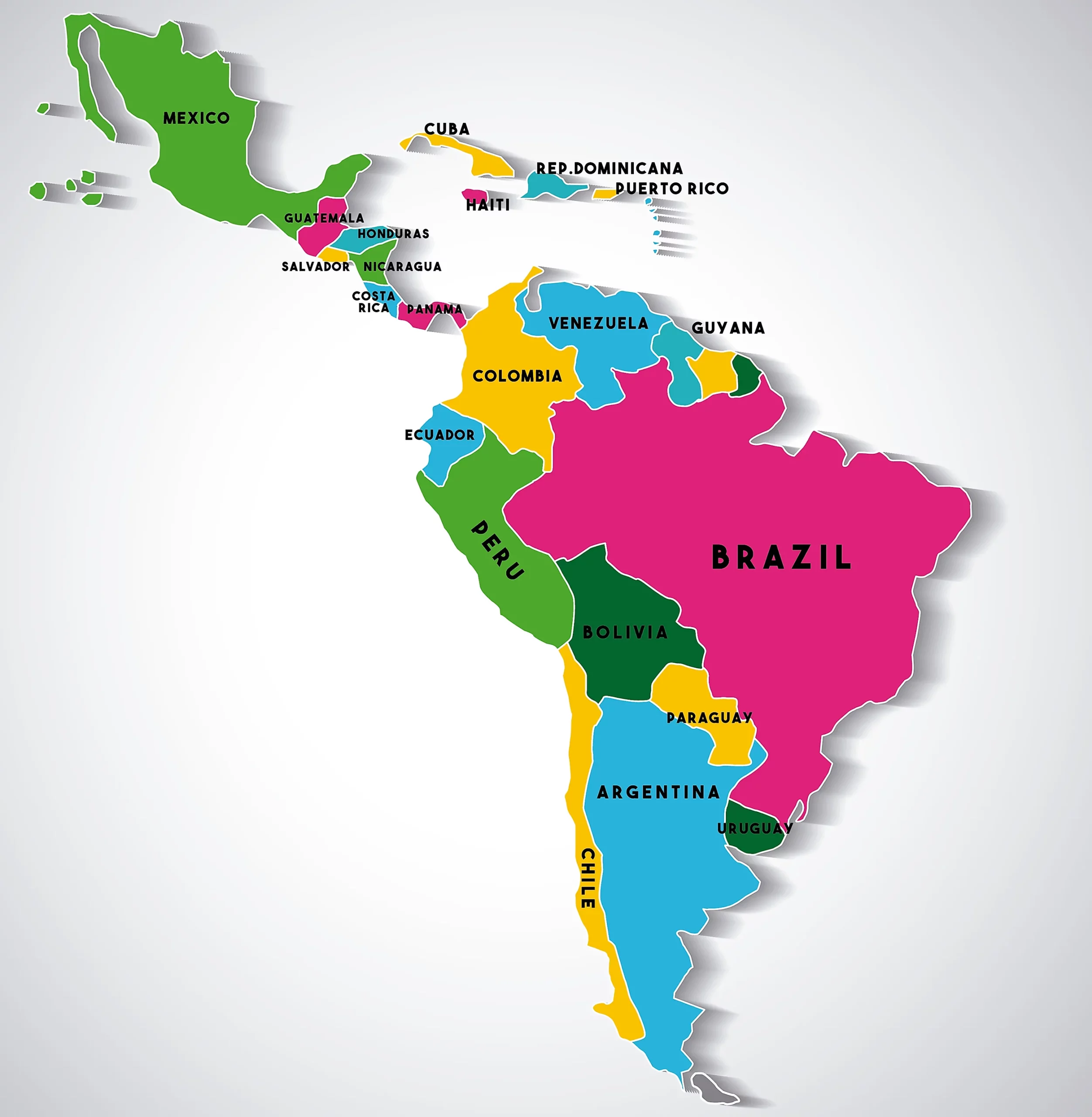 WBBSE Notes For Class 8 Geography Chapter 10 South America South America Political