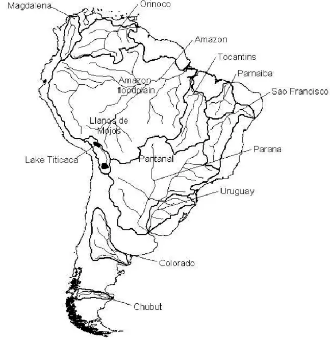 WBBSE Notes For Class 8 Geography Chapter 10 South America South America Rivers