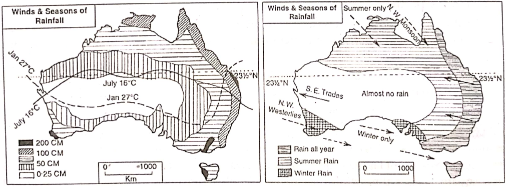 WBBSE Notes For Class 8 Geography Chapter 11 Oceania Winds And Seasons Of Rainfall