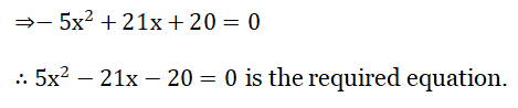 WBBSE Solutions For Class 10 Maths Chapter 1 Quadratic Equations In One Variable 15