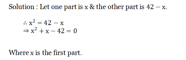 WBBSE Solutions For Class 10 Maths Chapter 1 Quadratic Equations In One Variable 6