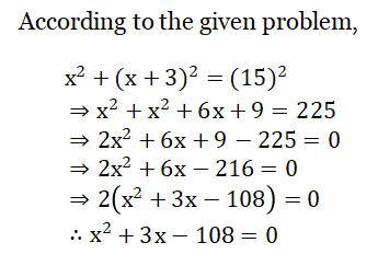 WBBSE Solutions For Class 10 Maths Chapter 1 Quadratic Equations In One Variable 9