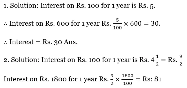 WBBSE Solutions For Class 10 Maths Chapter 2 Simple Interest 2