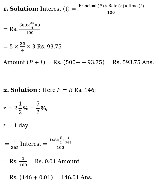 WBBSE Solutions For Class 10 Maths Chapter 2 Simple Interest 8