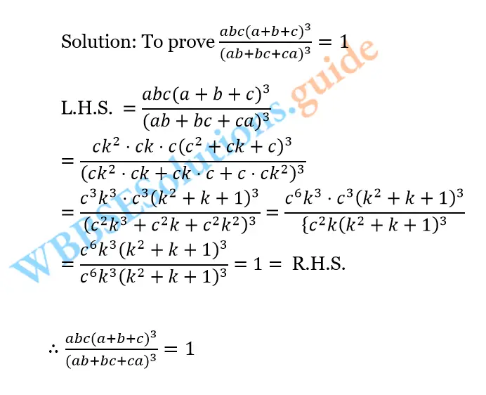 WBBSE Solutions For Class 10 Maths Chapter 5 Ration And Proportion 10