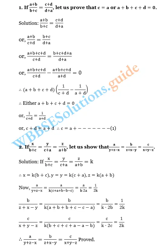 WBBSE Solutions For Class 10 Maths Chapter 5 Ration And Proportion 18
