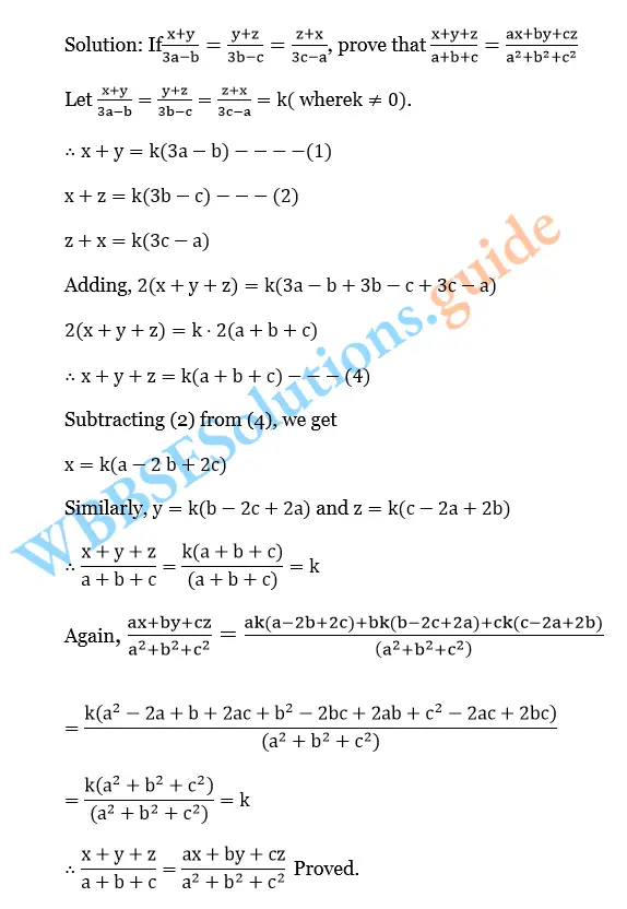 WBBSE Solutions For Class 10 Maths Chapter 5 Ration And Proportion 19
