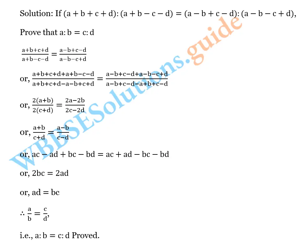 WBBSE Solutions For Class 10 Maths Chapter 5 Ration And Proportion 22