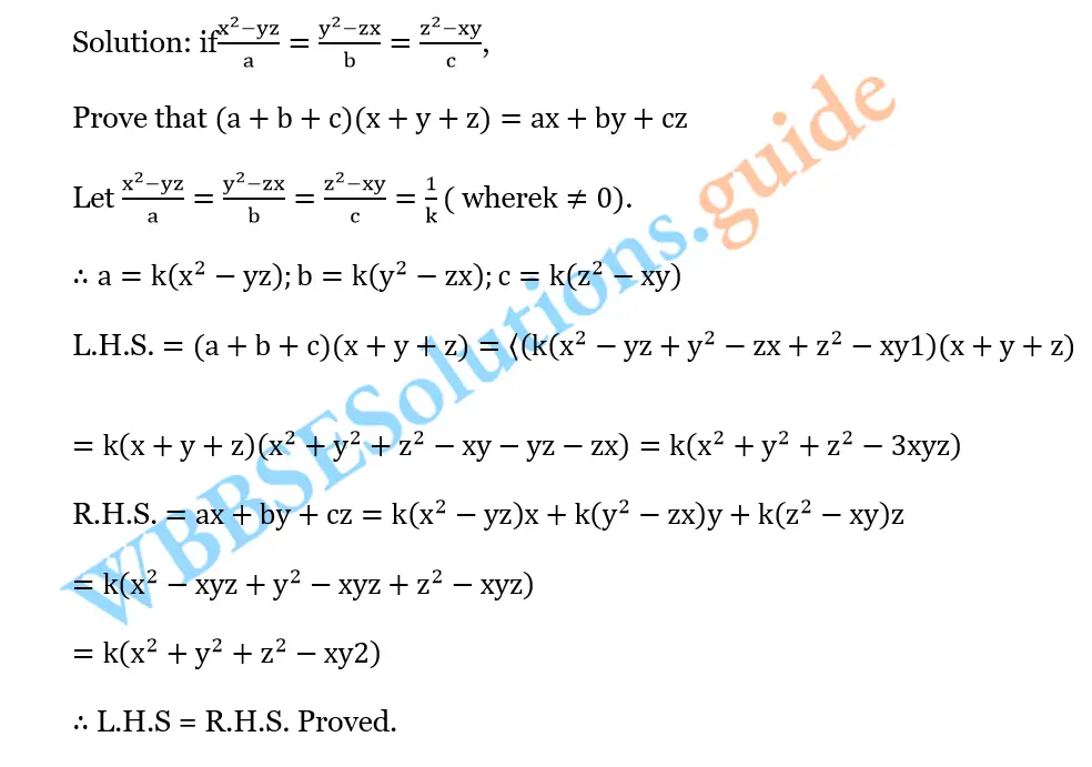 WBBSE Solutions For Class 10 Maths Chapter 5 Ration And Proportion 26
