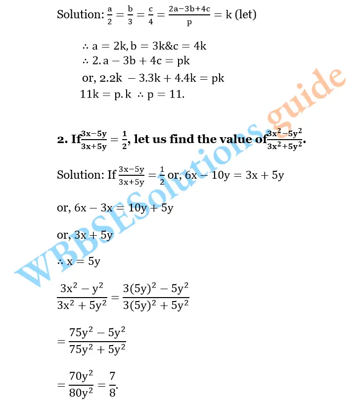 WBBSE Solutions For Class 10 Maths Chapter 5 Ration And Proportion 28