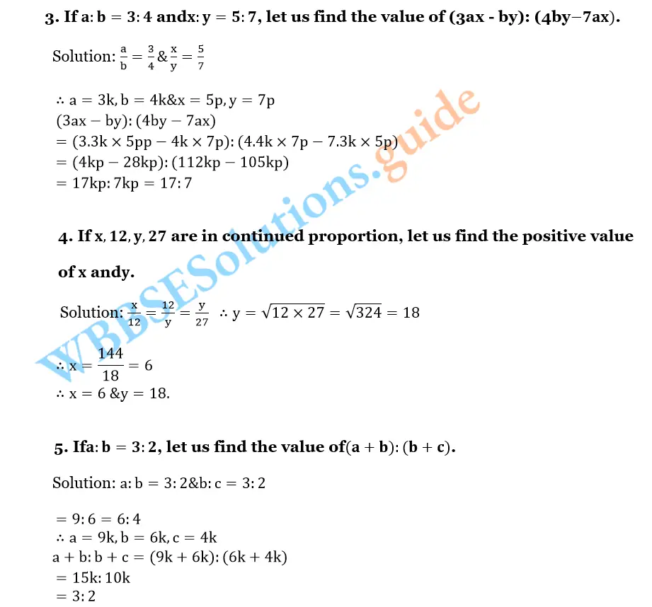 WBBSE Solutions For Class 10 Maths Chapter 5 Ration And Proportion 29