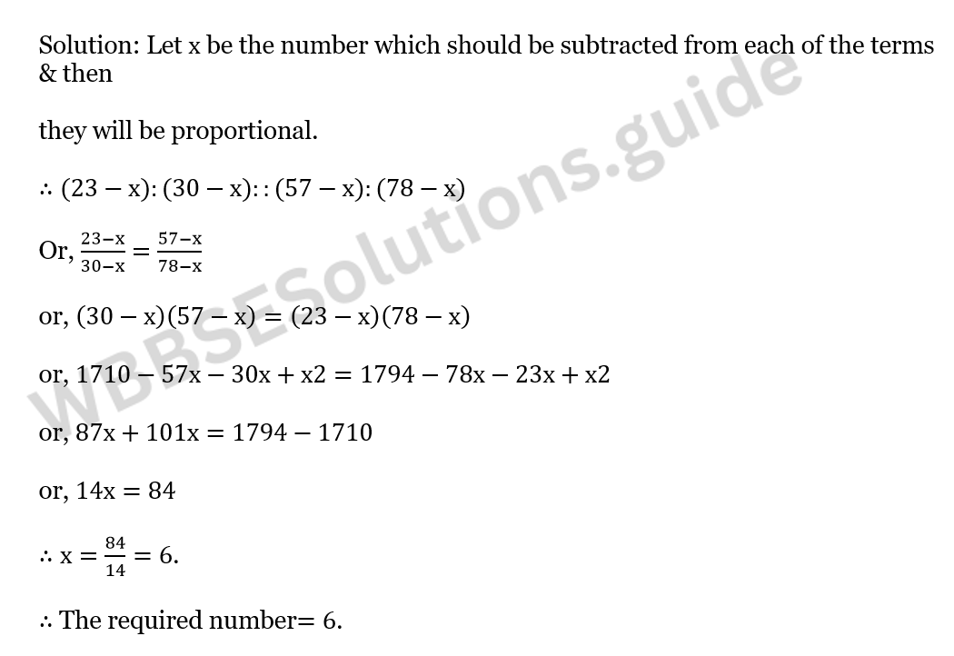 WBBSE Solutions For Class 10 Maths Chapter 5 Ration And Proportion 5