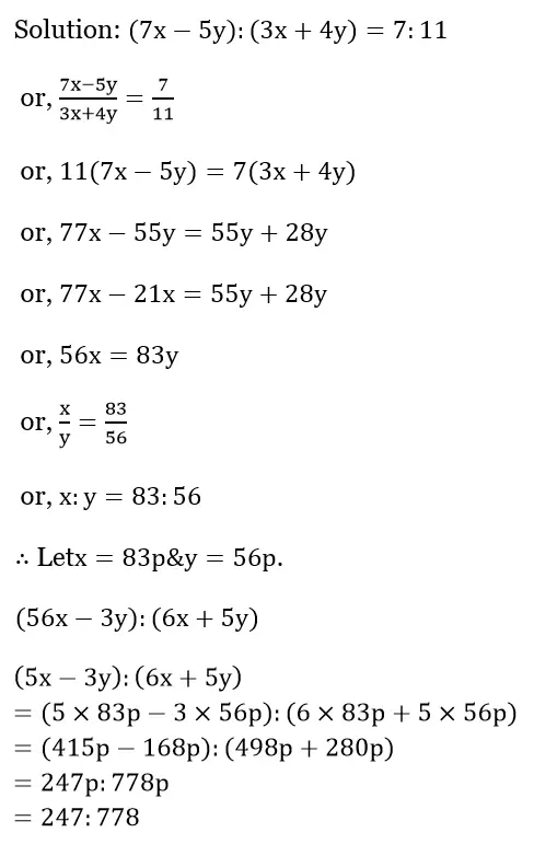 WBBSE Solutions For Class 10 Maths Chapter 5 Ration And Proportion 8
