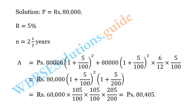 WBBSE Solutions For Class 10 Maths Chapter 6 Compound Interest And Uniform Rate Of Increase Or Decrease 14
