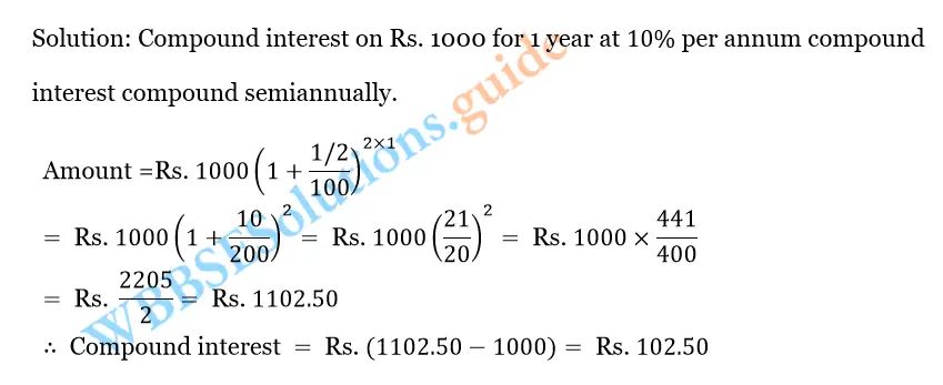 WBBSE Solutions For Class 10 Maths Chapter 6 Compound Interest And Uniform Rate Of Increase Or Decrease 2