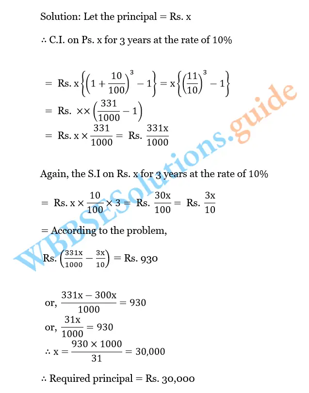 WBBSE Solutions For Class 10 Maths Chapter 6 Compound Interest And Uniform Rate Of Increase Or Decrease 22