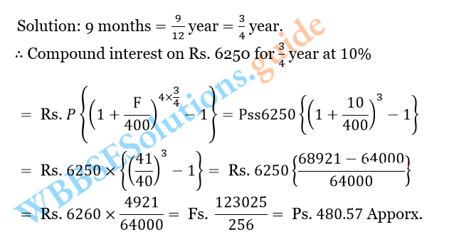 WBBSE Solutions For Class 10 Maths Chapter 6 Compound Interest And Uniform Rate Of Increase Or Decrease 27