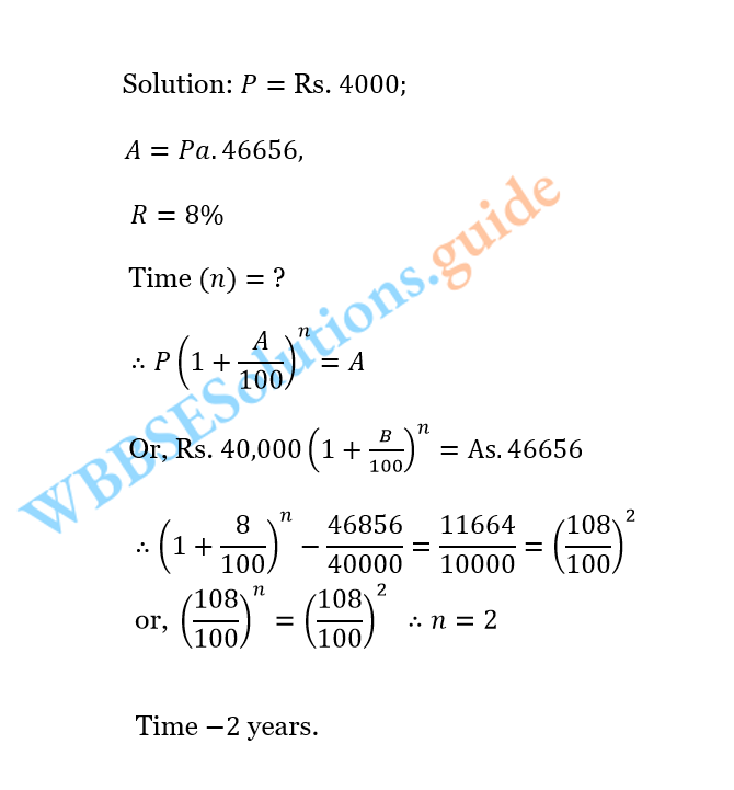 WBBSE Solutions For Class 10 Maths Chapter 6 Compound Interest And Uniform Rate Of Increase Or Decrease 29