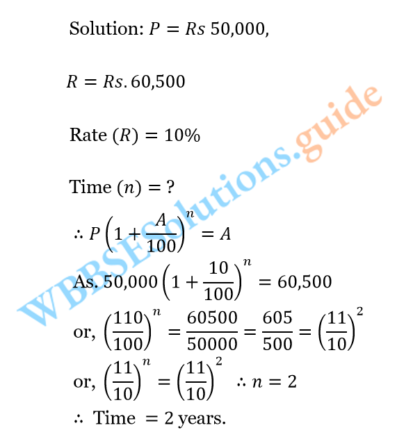 WBBSE Solutions For Class 10 Maths Chapter 6 Compound Interest And Uniform Rate Of Increase Or Decrease 31