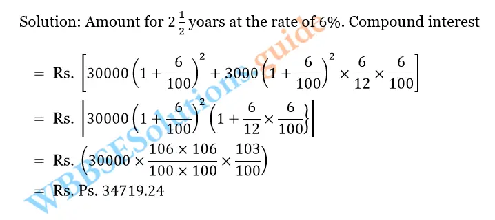 WBBSE Solutions For Class 10 Maths Chapter 6 Compound Interest And Uniform Rate Of Increase Or Decrease 4