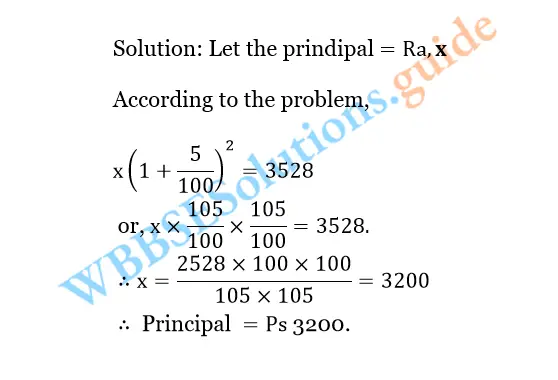 WBBSE Solutions For Class 10 Maths Chapter 6 Compound Interest And Uniform Rate Of Increase Or Decrease 5