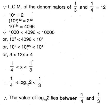 WBBSE Solutions For Class 9 Maths Chapter 21 Logarithm Exercise 21 Q11
