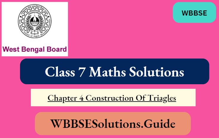 Class 7 Math Solution WBBSE