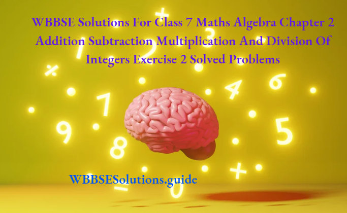 WBBSE Class 7 Arithmetic Ratio Solutions