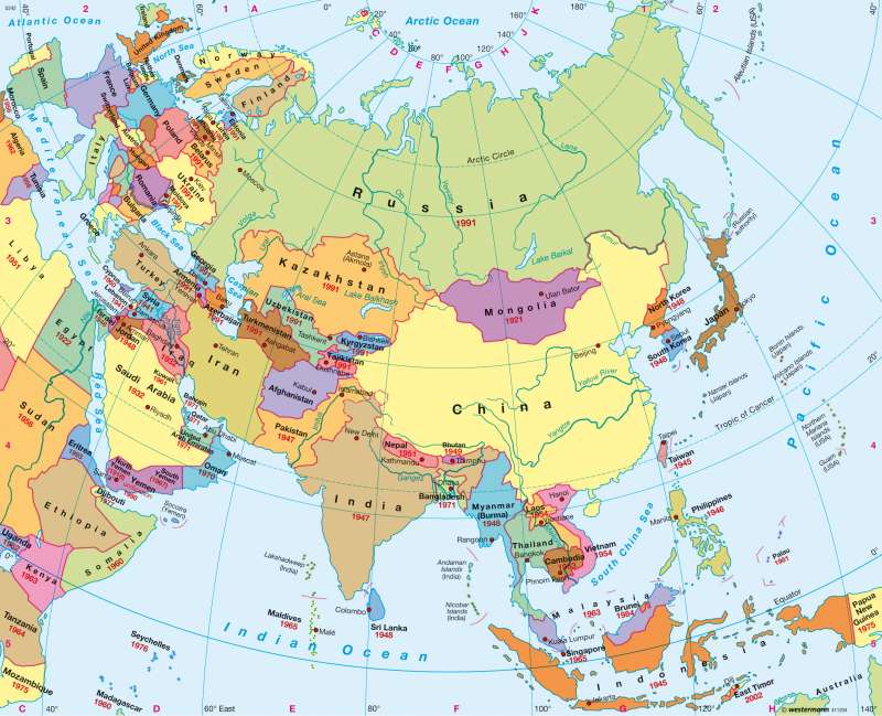 WBBSE Notes For Class 7 Geography Chapter 9 Continent Of Asia - WBBSE ...