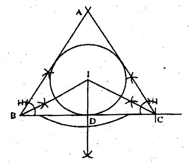 WBBSE Solutions For Class 10 Maths Chapter 11 Construction Of Circumcircle And Incircle Of A Triangle 8