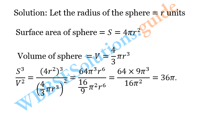 WBBSE Solutions For Class 10 Maths Chapter 12 Sphere 4