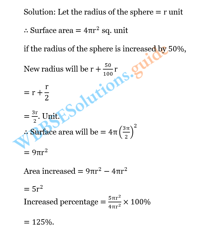 WBBSE Solutions For Class 10 Maths Chapter 12 Sphere 5