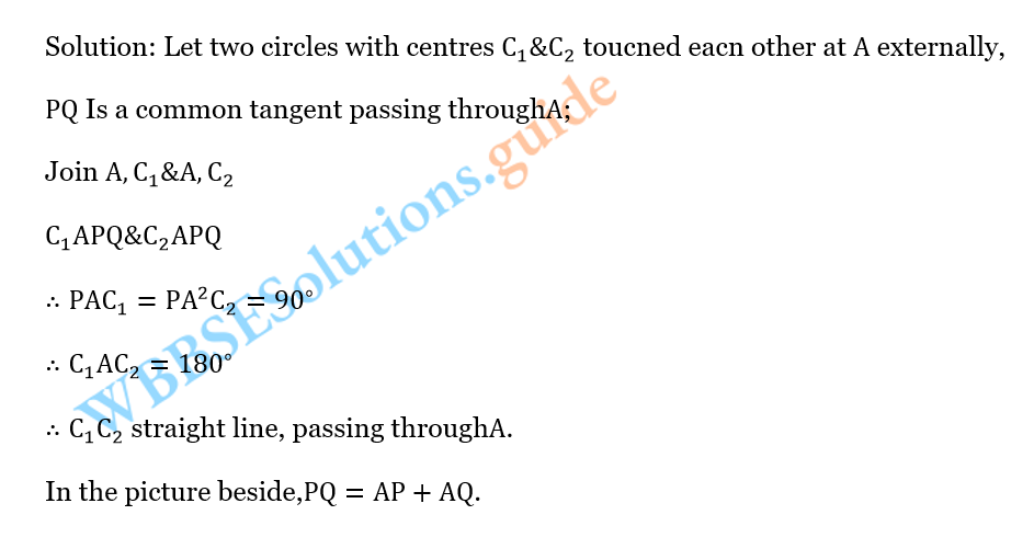 WBBSE Solutions For Class 10 Maths Chapter 15 Theorems Related To Tangent Of A Circle 20