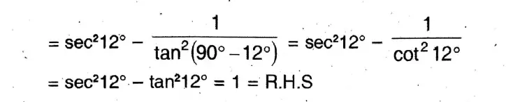WBBSE Solutions For Class 10 Maths Chapter 24 Trigonometric Ratios Of Complementary Angle 6