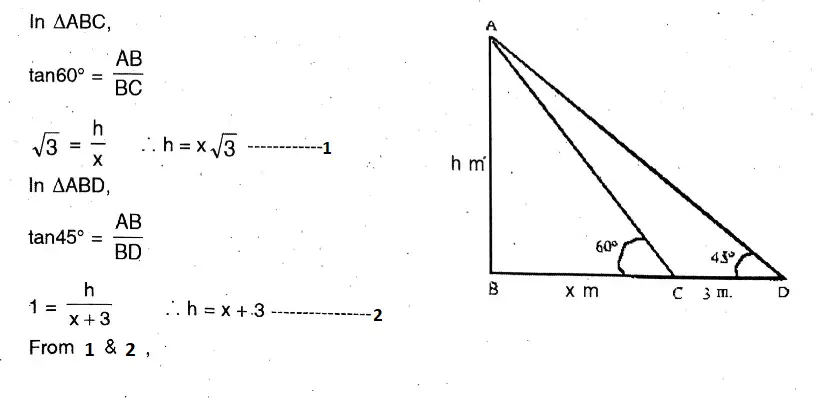 WBBSE Solutions For Class 10 Maths Chapter 25Application Of Trigonometric Ratios Heights & Distances 19