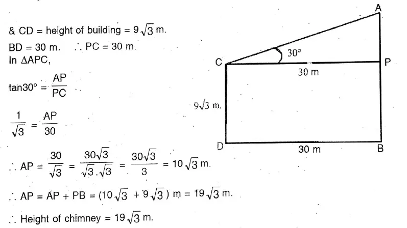 WBBSE Solutions For Class 10 Maths Chapter 25Application Of Trigonometric Ratios Heights & Distances 21