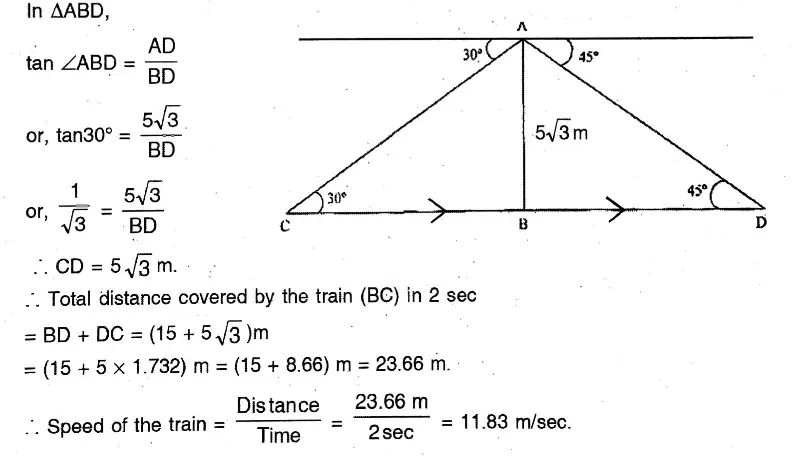 WBBSE Solutions For Class 10 Maths Chapter 25Application Of Trigonometric Ratios Heights & Distances 34