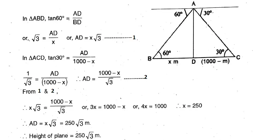 WBBSE Solutions For Class 10 Maths Chapter 25Application Of Trigonometric Ratios Heights & Distances 37