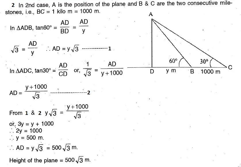 WBBSE Solutions For Class 10 Maths Chapter 25Application Of Trigonometric Ratios Heights & Distances 38