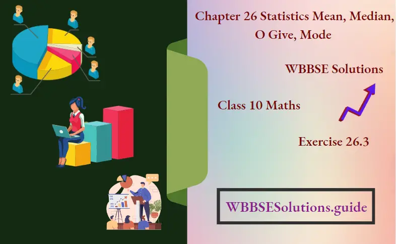 WBBSE Solutions For Class 10 Maths Chapter 26 Statistics Mean, Median, O Give, Mode Exercise 26.3