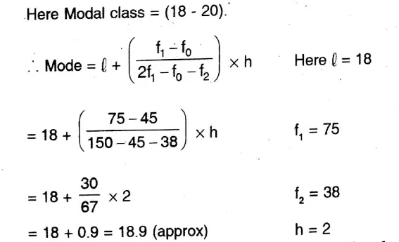 WBBSE Solutions For Class 10 Maths Chapter 26 Statistics Mean, Median, Ogive, Mode 10