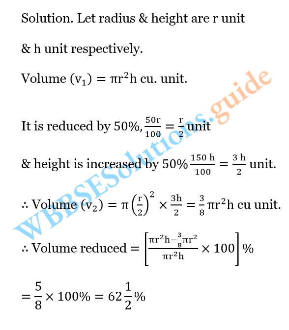 WBBSE Solutions For Class 10 Maths Chapter 8 Right Circular Cylinder 3