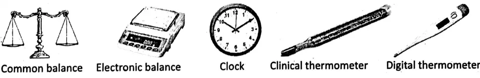 WBBSE Solutions For Class 6 General Science And Environment Chapter 5 Measurement Some common measuring instruments