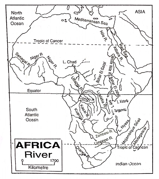WBBSE Solutions For Class 7 Geography Chapter 10 Continent Of Africa Rivers