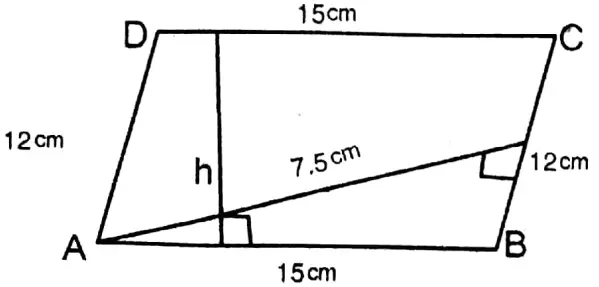 WBBSE Solutions For Class 9 Maths Chapter 15 Area And Perimeter Of Triangle And Quadrilateral Exercise 15.3 Q5